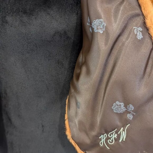 HENRI KESSLER Blonde Mink Fur Stole Evening Wrap Cape Lined Vintage Beautiful! - Picture 9 of 9